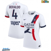 Paris Saint-Germain Lucas Beraldo #4 Bortedrakt Dame 2025-26 Kortermet